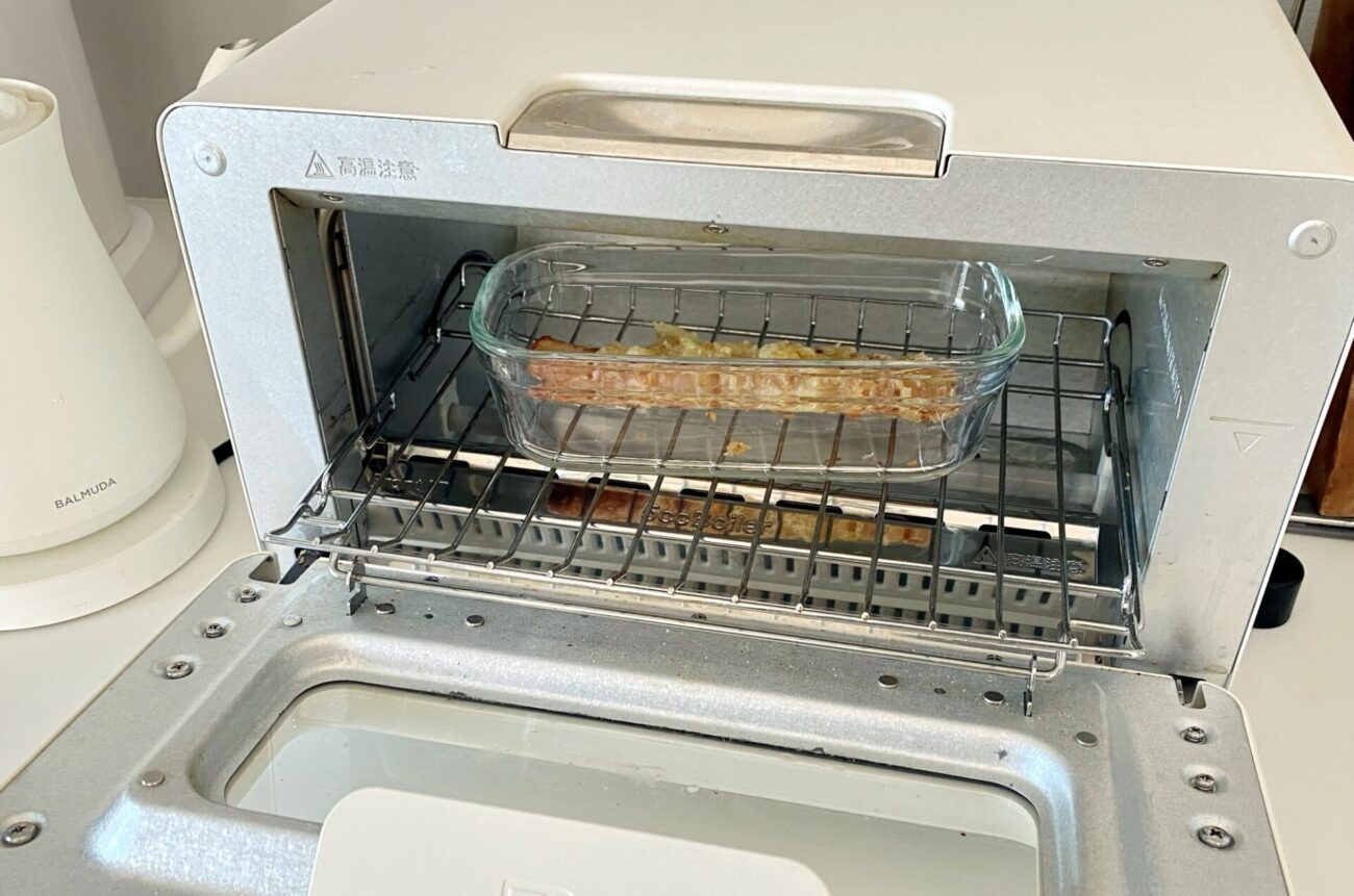 iwakiの耐熱ガラスはトースターでも使える